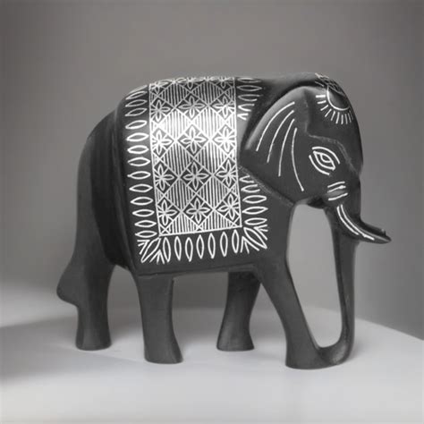Bidri Silver Inlay Elephant Tar Work | Bidri Work | Bidri Art – BIDRI