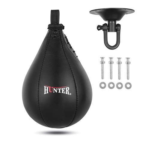 Hunter Speed Ball Boxing Cow Hide Leather Mma Speed Bag | Desertcart ...