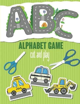 ABC Alphabet Game. Cut and Play: Alphabet activity book for kids 2-7 ...