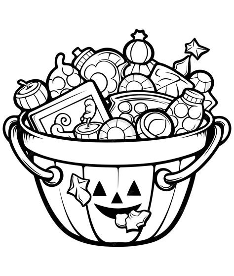 Halloween Candy Clip Art Black And White
