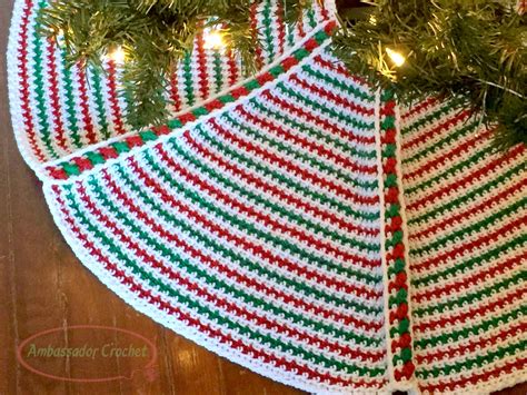 Make a Festive Christmas Tree Skirt This Year - Ambassador Crochet