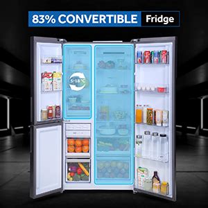 Haier 598L, 3-Star, 83% Convertible Fridge Space, Expert Inverter Side ...