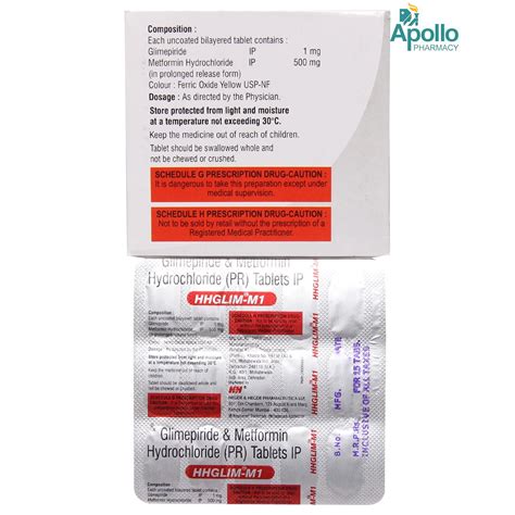 Hhglim M1 Tablet 15's Price, Uses, Side Effects, Composition - Apollo ...