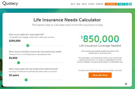 Life Insurance Coverage Calculator 的图像结果