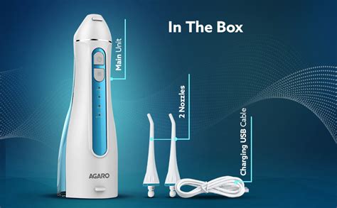 AGARO Oral Irrigator, Portable, Cordless & Rechargeable, 4 Cleaning ...