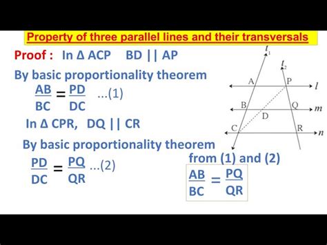 Image result for Three Parallel Lines Theorem