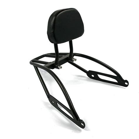 Motorcycle Detachable Passenger Backrest Sissy Bar With Luggage Rack ...
