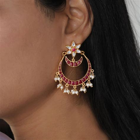 Buy Silver Chand Bali Earring Online - Unniyarcha – Unniyarcha