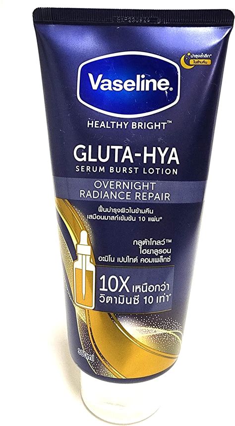 Amazon.com : Vaseline Gluta - Hya Dewy Radiance Serum Burst Body Lotion, Size 300ml (Pack Of 1 ...
