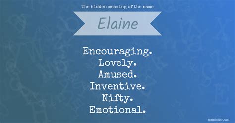 Elaine Name