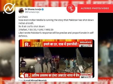 Operation Sindoor: Indian Jet Shot Down By Pak Forces? No, News Report ...