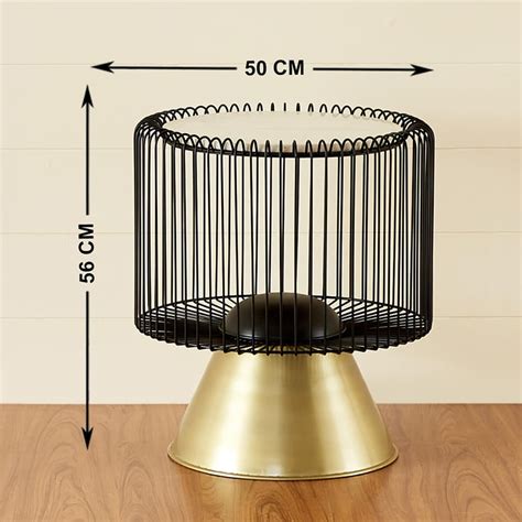 Buy Inky Marble Top End Table - Gold from Home Centre at just INR 6663.0