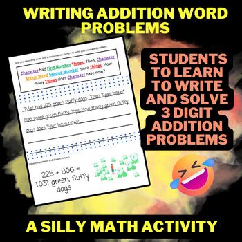 Image result for 3 Digit Addition Word Problems