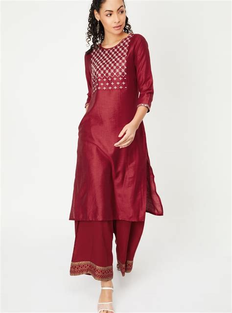 Buy Women Embroidered Straight Kurta Online at just Rs. 599.0 ...
