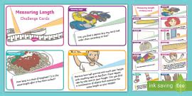 Measuring Length Challenge Cards - Maths Activities