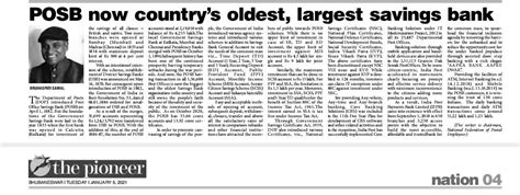 POSB now country oldest, largest savings bank