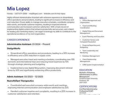 Image result for Virtual Assistant CV Template