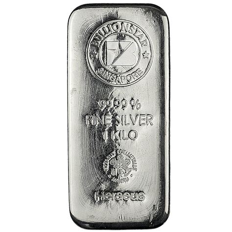 Buy 1 Kilogram BullionStar No-Spread Silver Bullion Bar