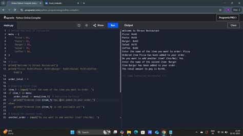 Cafe Management System in Python 的图像结果