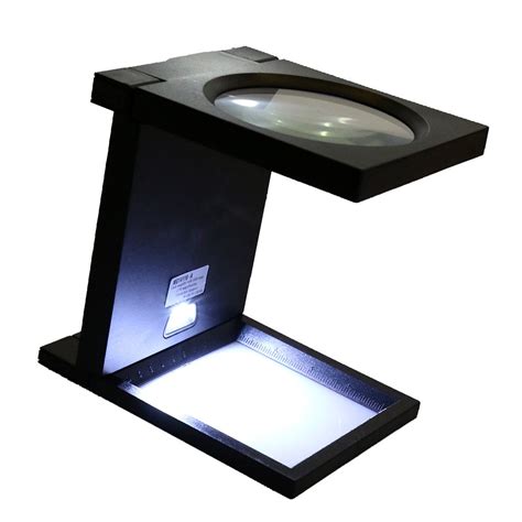 Segolike 3 LED Lights Mini Three-Folding 2.5X Magnifier ABS Magnifier ...