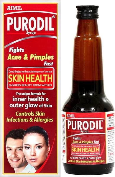 AIMIL Purodil Syrup for Pimple and Acne free Skin | Anti-Allergic Anti ...