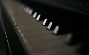 Wallpaper piano, keys, musical instrument, macro, bw hd, picture, image