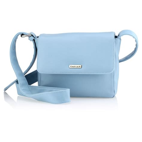 Buy Fastrack Blue PU Sling Bag Online