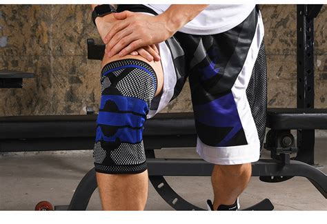 护膝运动半月板深蹲男篮球羽毛球跑步登山弹簧硅胶套入式运动护具-阿里巴巴