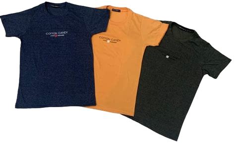 Buy Cotton Candy T-Shirts for Men - Pack of 3 Colors with Grindle ...