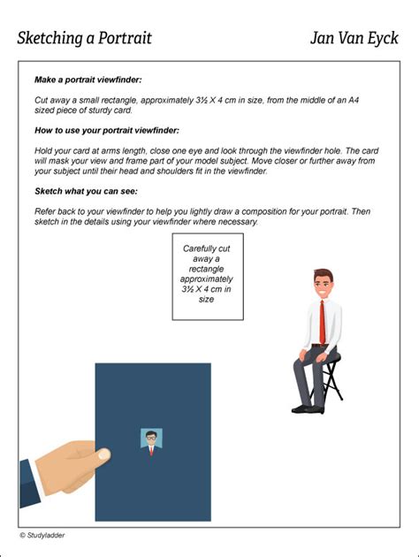 Sketching Portraits Activity Sheet - Studyladder Interactive Learning Games