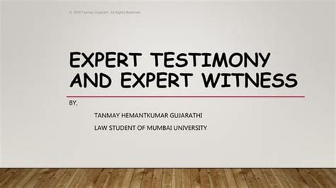 Image result for Expert Testimony Examples