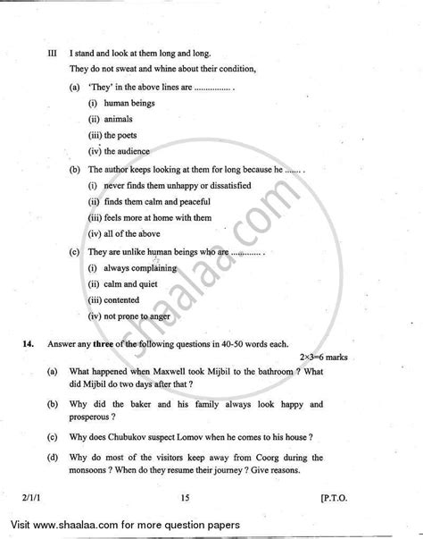 Image result for Class 10 English Pyq