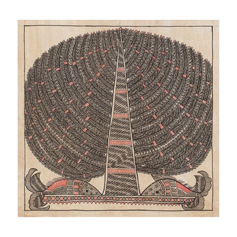 Madhubani Painting - Tree of Life 10x10 – Eyaas
