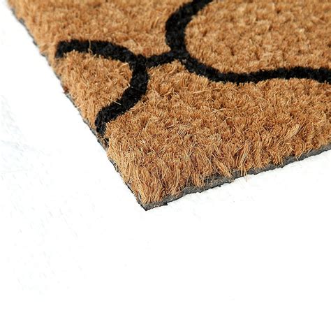 Classic Ogee Trellis Coir Doormat - Geometric Elegant Mat | OnlyMat