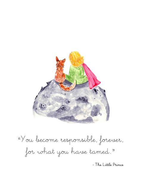 Little Prince and Fox Print | Le Petit Prince | Friendship Motivation ...