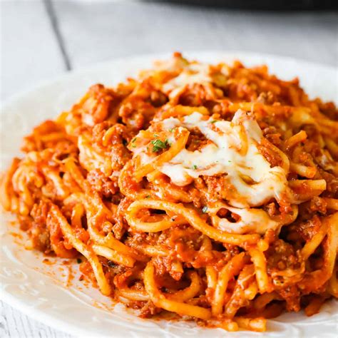 Crock Pot Spaghetti - This is Not Diet Food