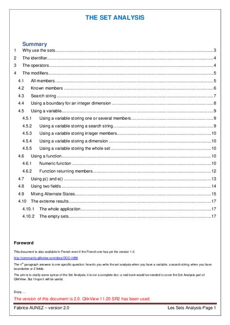 Image result for Set Analysis Tutorial