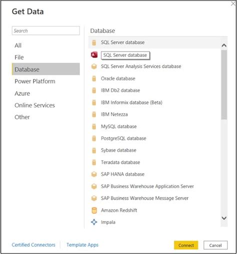 Image result for Power BI Connect to SQL Server Database
