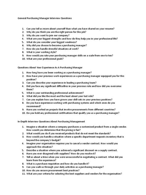 Image result for Purchase Manager Interview