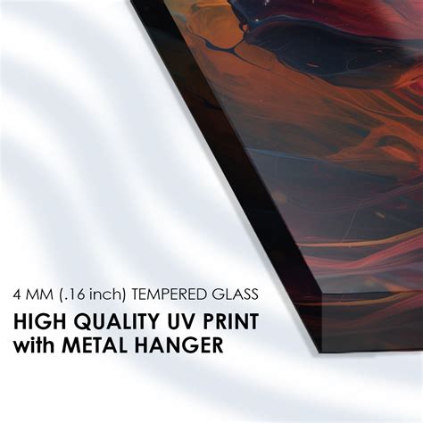 Paint Splash Tempered Glass Modern Art with Colors – thedecorark