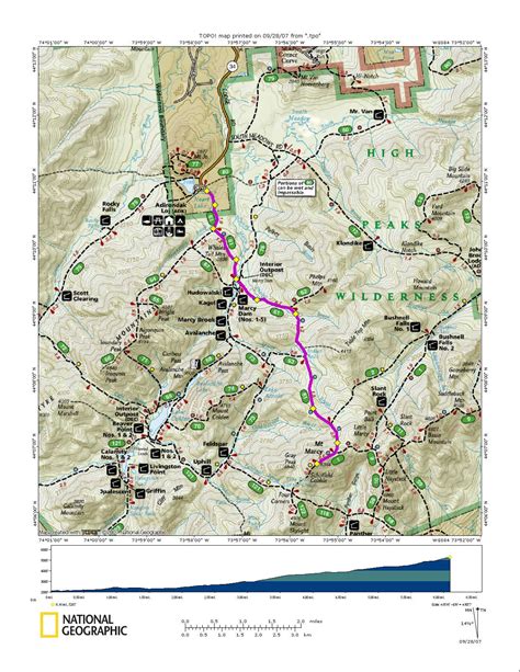 Mount Marcy New York Map at Robin Walker blog