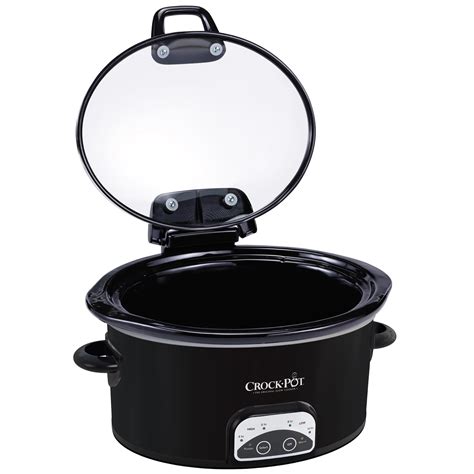 Crock-Pot, Programmable 4.5-Qt Lift & Serve, Hinged Lid, Slow Cooker ...