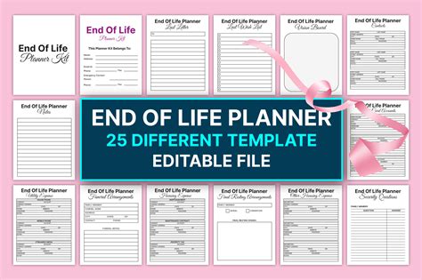 Editable End of Life Planner for KDP Graphic by rahimaartwork077 ...