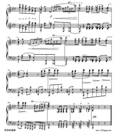 巴赫平均律曲集第一册第13首 巴赫 钢琴谱 简谱