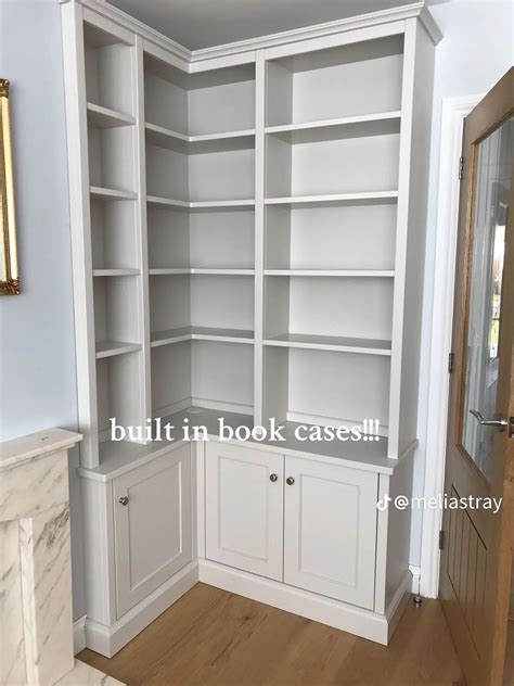 Billy bookcase built in with corner unit diy our library reveal – Artofit
