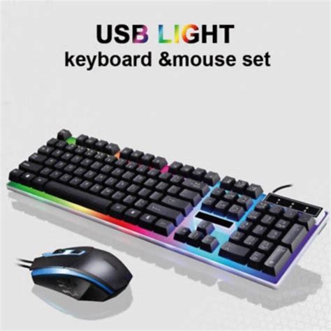 Buy 2.4G Wireless Keyboard and Mouse Combo, Backlit Glowing Keyboard ...