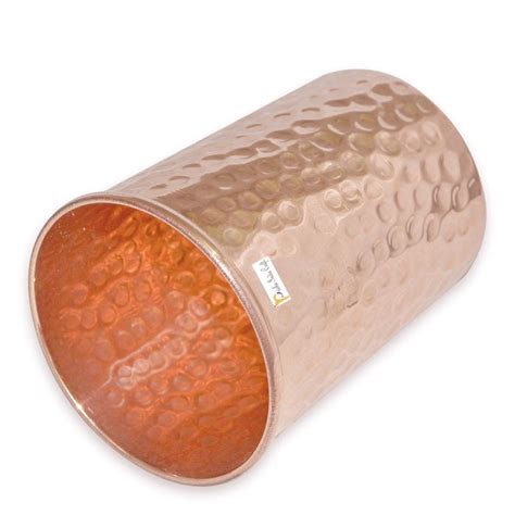 Pure copper glass tumble (pack of 4x250ml) | PRISHA INDIA CRAFT – HalfPe