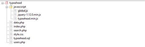 Auto Search with PHP and Typeahead.js