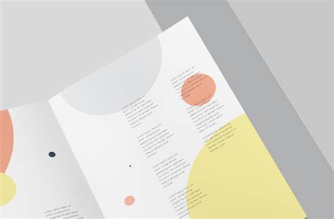 Flat Lay Bi-Fold Flyer Mockup – Modern PSD Template | ZippyPixels