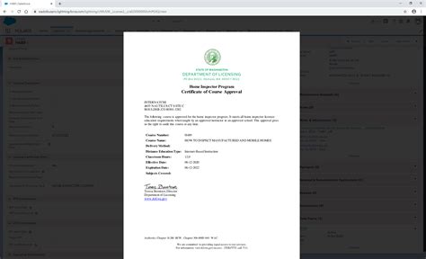 Washington Department of Licensing Re-Approves InterNACHI's free ...